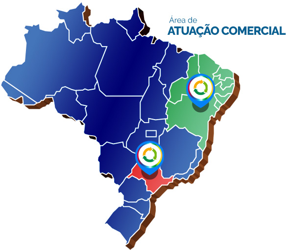 mapa área de atuação